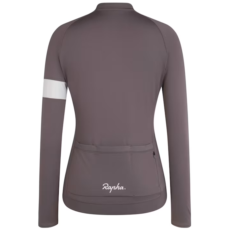Rapha Women's Core Long Sleeve Jersey in Grey-1